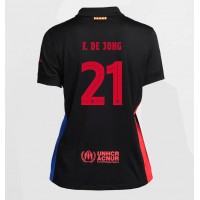 Fotbalové Dres Barcelona Frenkie de Jong #21 Dámské Venkovní 2024-25 Krátký Rukáv